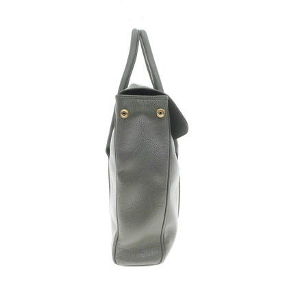 [Used] Chambord Sellier Shrink Leather Briefcase Tote Bag Grey [Size -] [W38xH30xD6.5] [GRY] [S/S/A/W] [Condition Rank C] [Men&