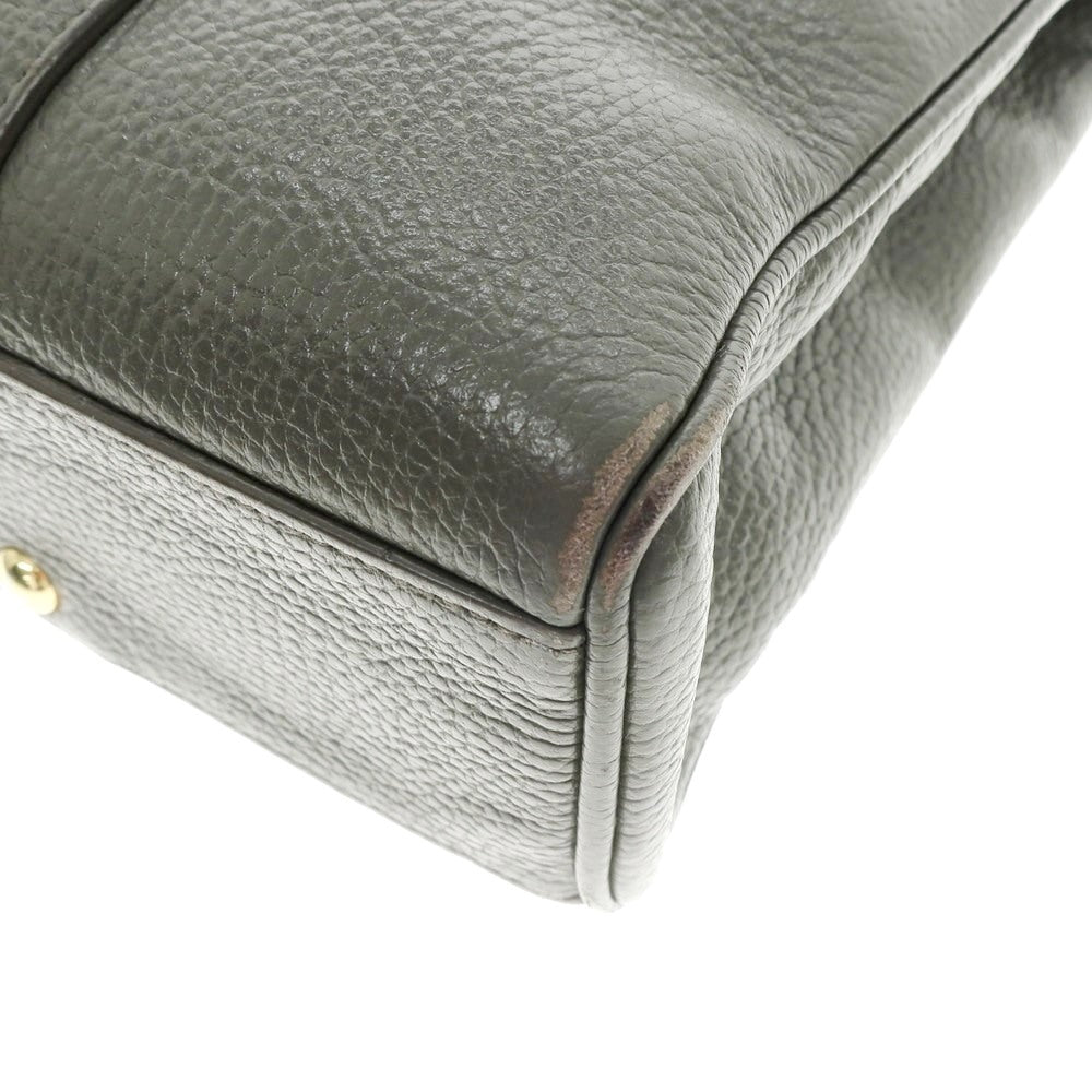 [Used] Chambord Sellier Shrink Leather Briefcase Tote Bag Grey [Size -] [W38xH30xD6.5] [GRY] [S/S/A/W] [Condition Rank C] [Men&
