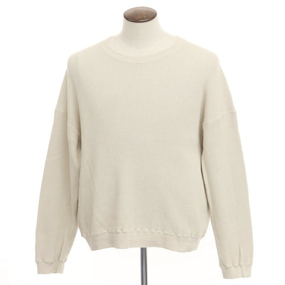 【中古】サンカ Sanca サーマルコットン ワイドシルエット 長袖Ｔシャツ ライトベージュ【サイズ3】【BEI】【S/S/A/W】【状態ランクB】【メンズ】【769176】