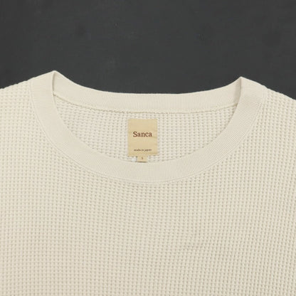 【中古】サンカ Sanca サーマルコットン ワイドシルエット 長袖Ｔシャツ ライトベージュ【サイズ3】【BEI】【S/S/A/W】【状態ランクB】【メンズ】【769176】