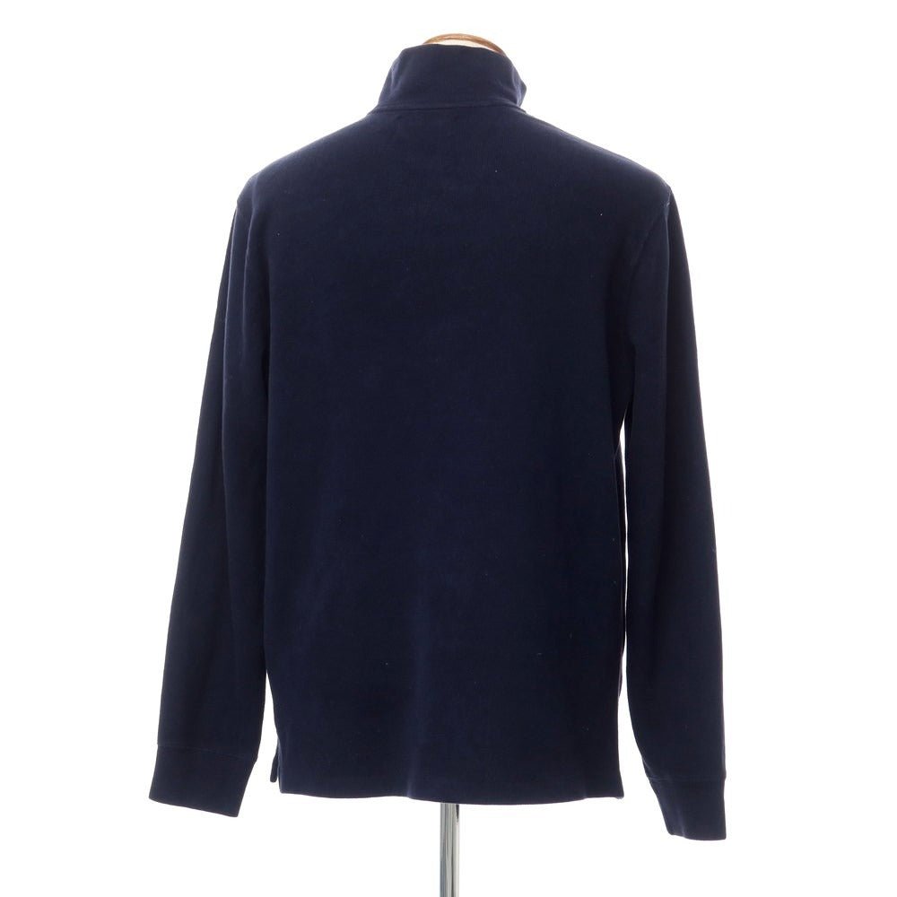 [Used] Polo Ralph Lauren Cotton Half Zip Stand Collar Knit Navy [Size M] [NVY] [S/S] [Condition Rank C] [Men&