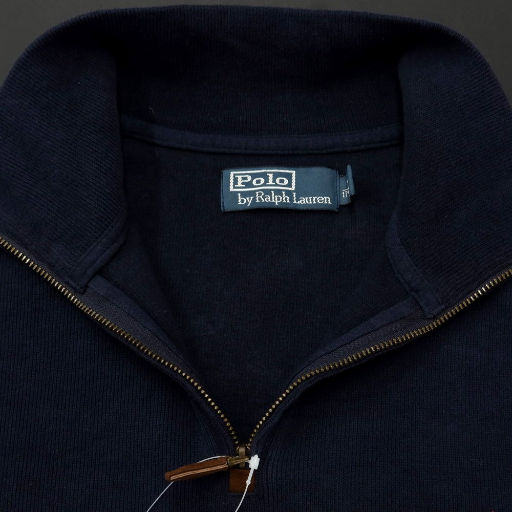 [Used] Polo Ralph Lauren Cotton Half Zip Stand Collar Knit Navy [Size M] [NVY] [S/S] [Condition Rank C] [Men&