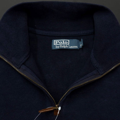 [Used] Polo Ralph Lauren Cotton Half Zip Stand Collar Knit Navy [Size M] [NVY] [S/S] [Condition Rank C] [Men&