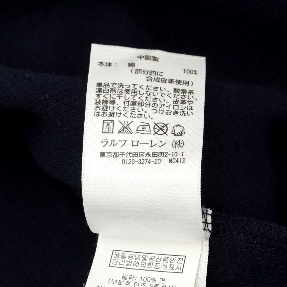 [Used] Polo Ralph Lauren Cotton Half Zip Stand Collar Knit Navy [Size M] [NVY] [S/S] [Condition Rank C] [Men&