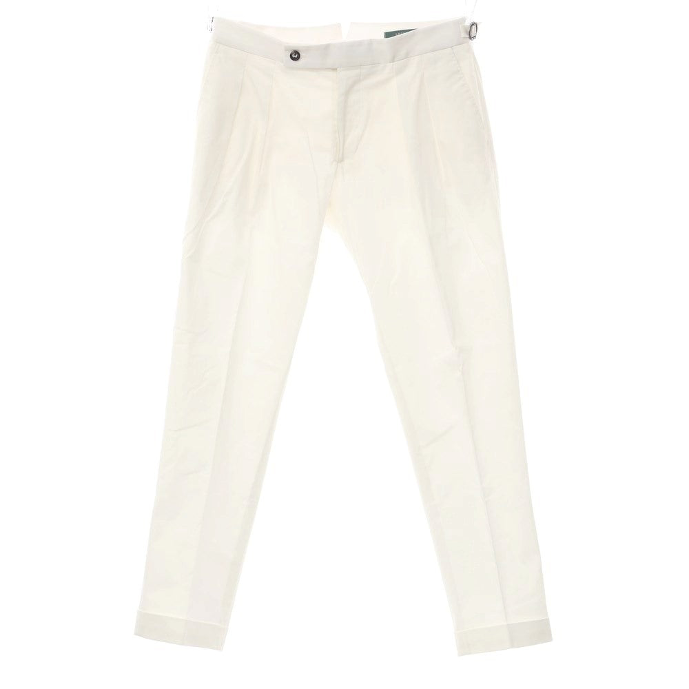 [Used] [Unused] Bellwitch BERWICH nano universe special order stretch cotton slacks pants white [Size 48] [WHT] [S/S] [Condition rank S] [Men&