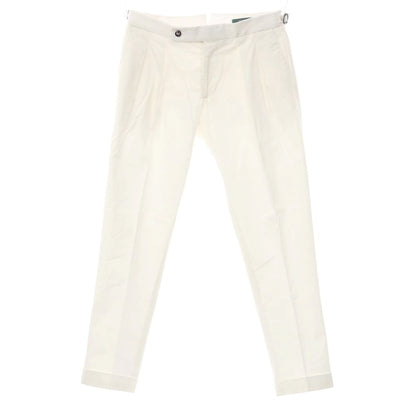 [Used] [Unused] Bellwitch BERWICH nano universe special order stretch cotton slacks pants white [Size 48] [WHT] [S/S] [Condition rank S] [Men&