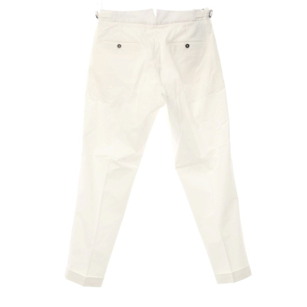 [Used] [Unused] Bellwitch BERWICH nano universe special order stretch cotton slacks pants white [Size 48] [WHT] [S/S] [Condition rank S] [Men&
