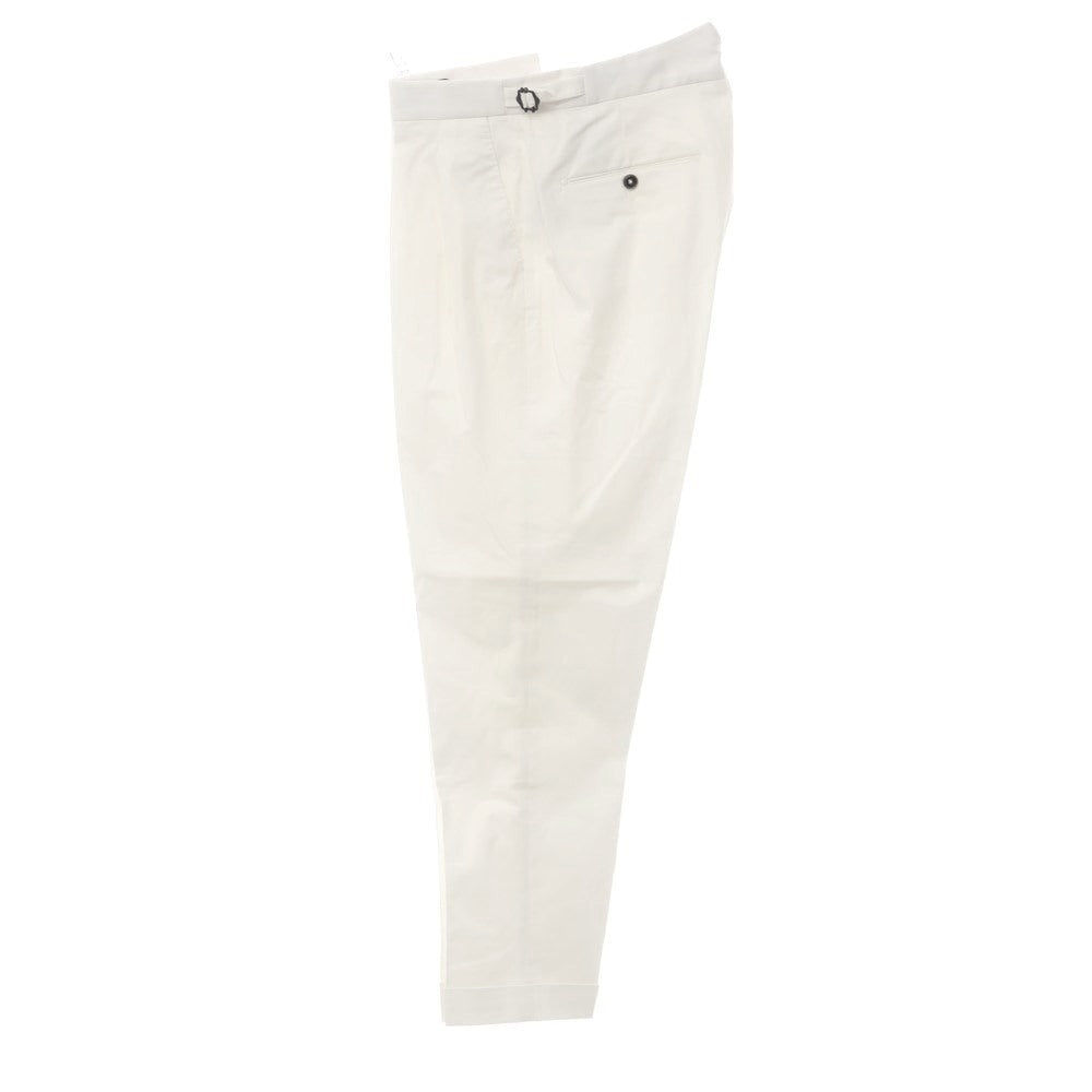 [Used] [Unused] Bellwitch BERWICH nano universe special order stretch cotton slacks pants white [Size 48] [WHT] [S/S] [Condition rank S] [Men&