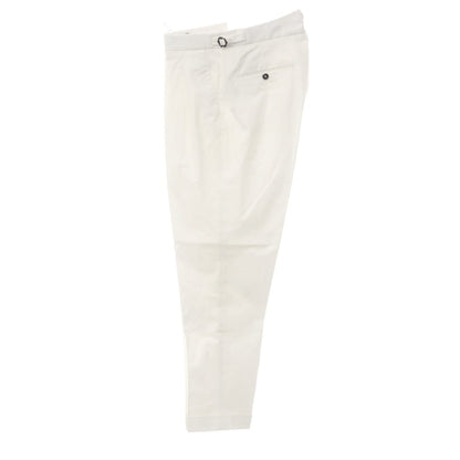 [Used] [Unused] Bellwitch BERWICH nano universe special order stretch cotton slacks pants white [Size 48] [WHT] [S/S] [Condition rank S] [Men&