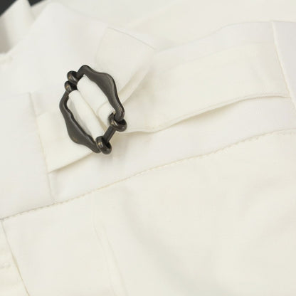 [Used] [Unused] Bellwitch BERWICH nano universe special order stretch cotton slacks pants white [Size 48] [WHT] [S/S] [Condition rank S] [Men&