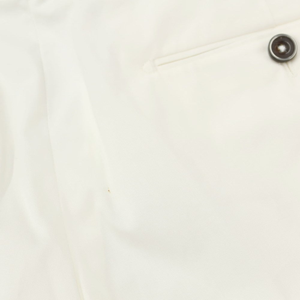 [Used] [Unused] Bellwitch BERWICH nano universe special order stretch cotton slacks pants white [Size 48] [WHT] [S/S] [Condition rank S] [Men&