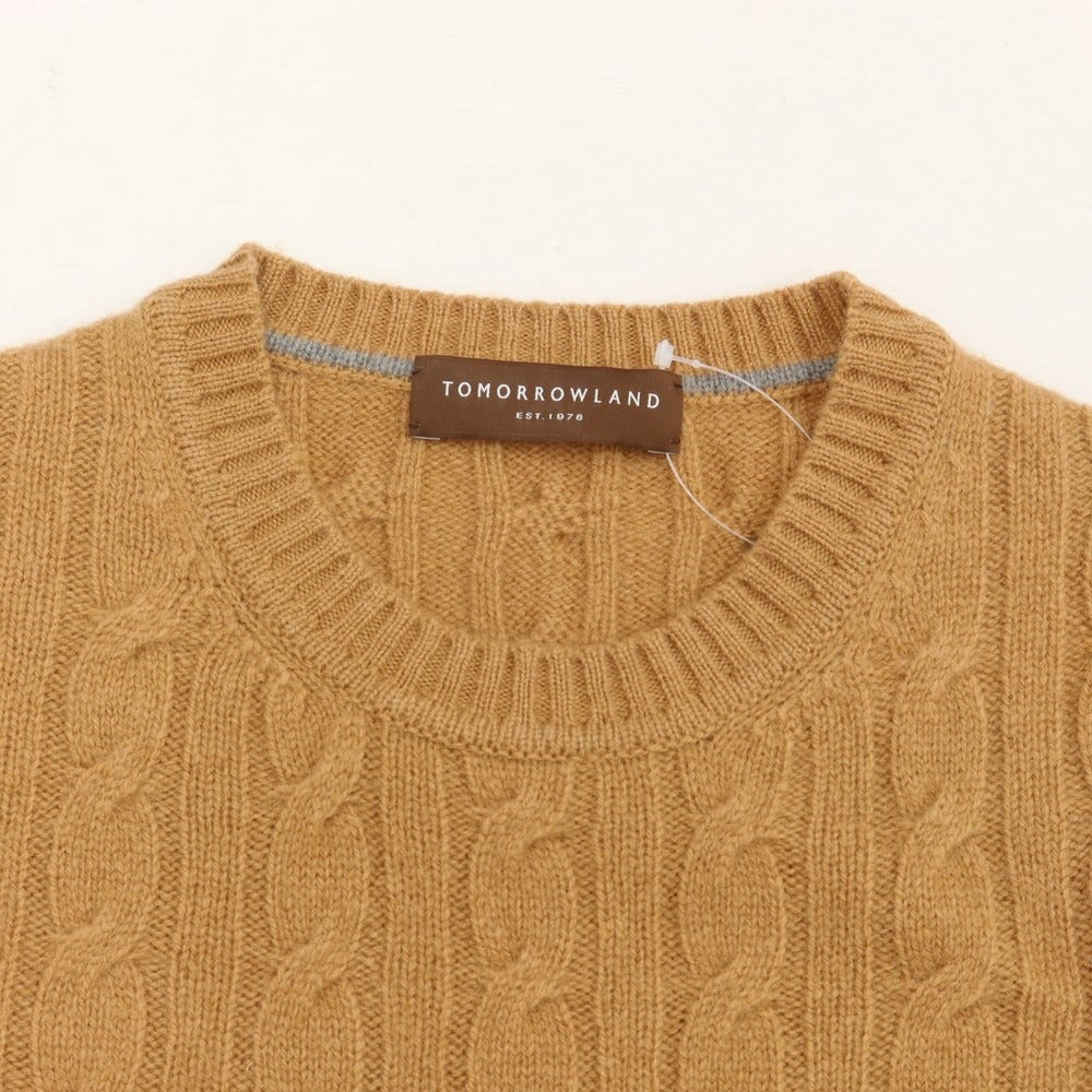 [Used] TOMORROWLAND Wool crew neck pullover knit camel [Size M] [BRW] [A/W] [Condition rank B] ​​[Men&