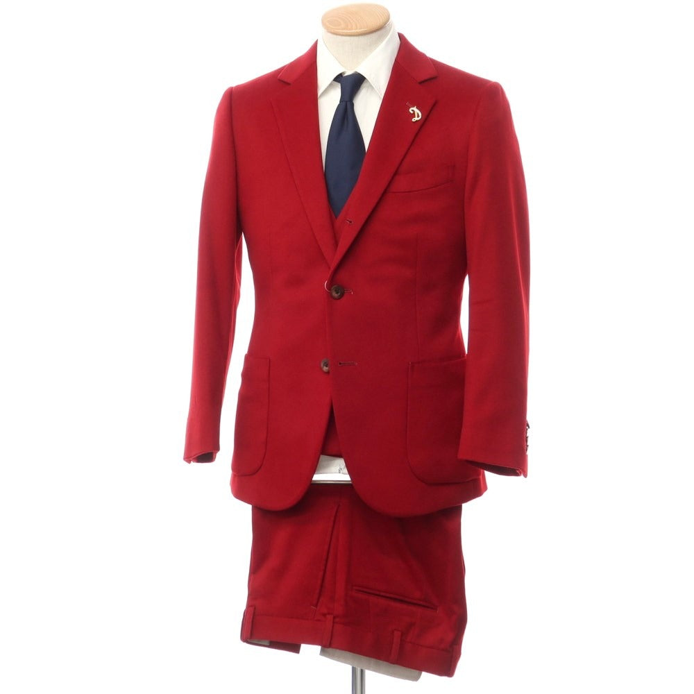 [Used] DANDYISM COLLECTION Cashmere Three-Piece 3-Button Suit Red [Size not specified (S size)] [RED] [A/W] [Condition rank B] ​​[Men&