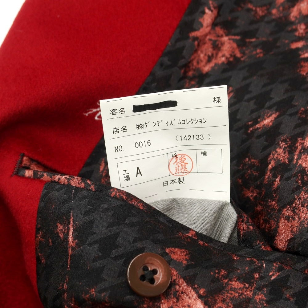 [Used] DANDYISM COLLECTION Cashmere Three-Piece 3-Button Suit Red [Size not specified (S size)] [RED] [A/W] [Condition rank B] ​​[Men&