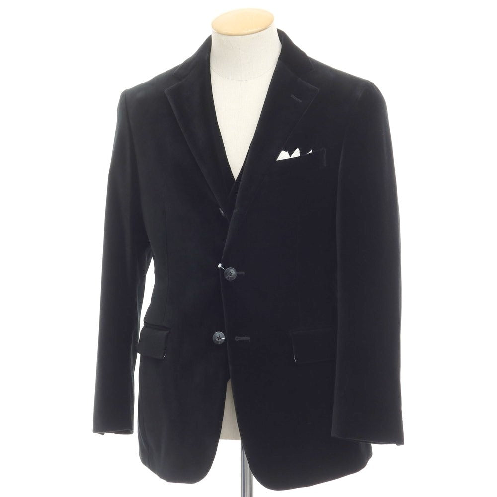 [Used] DANDYISM COLLECTION Cotton Velvet 2-piece Tailored Jacket Black [Size S] [BLK] [A/W] [Condition Rank B] ​​[Men&