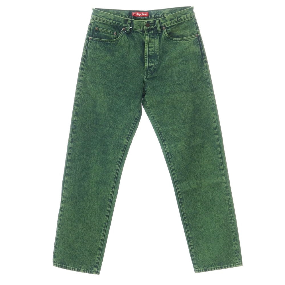 【中古】シュプリーム Supreme 2023年春夏 Regular Jean デニムパンツ ジーンズ グリーン【サイズ30】【GRN】【S/S/A/W】【状態ランクA】【メンズ】【769098】