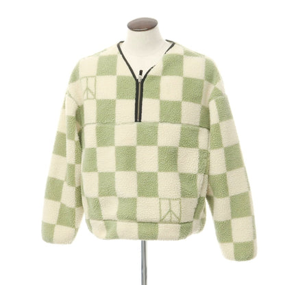 [Used] Saturdays NYC Check Pullover Fleece Jacket Ivory x Green [Size L] [GRN] [A/W] [Condition Rank C] [Men&
