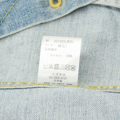 [Used] Isness G-Jean Denim Jacket Light Blue [Size 48 (L)] [BLU] [S/S/A/W] [Condition Rank B] ​​[Men&