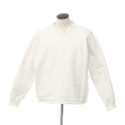 [Used] is-ness Cotton Crew Neck Sweatshirt White [Size L (48)] [WHT] [S/S/A/W] [Condition Rank C] [Men&