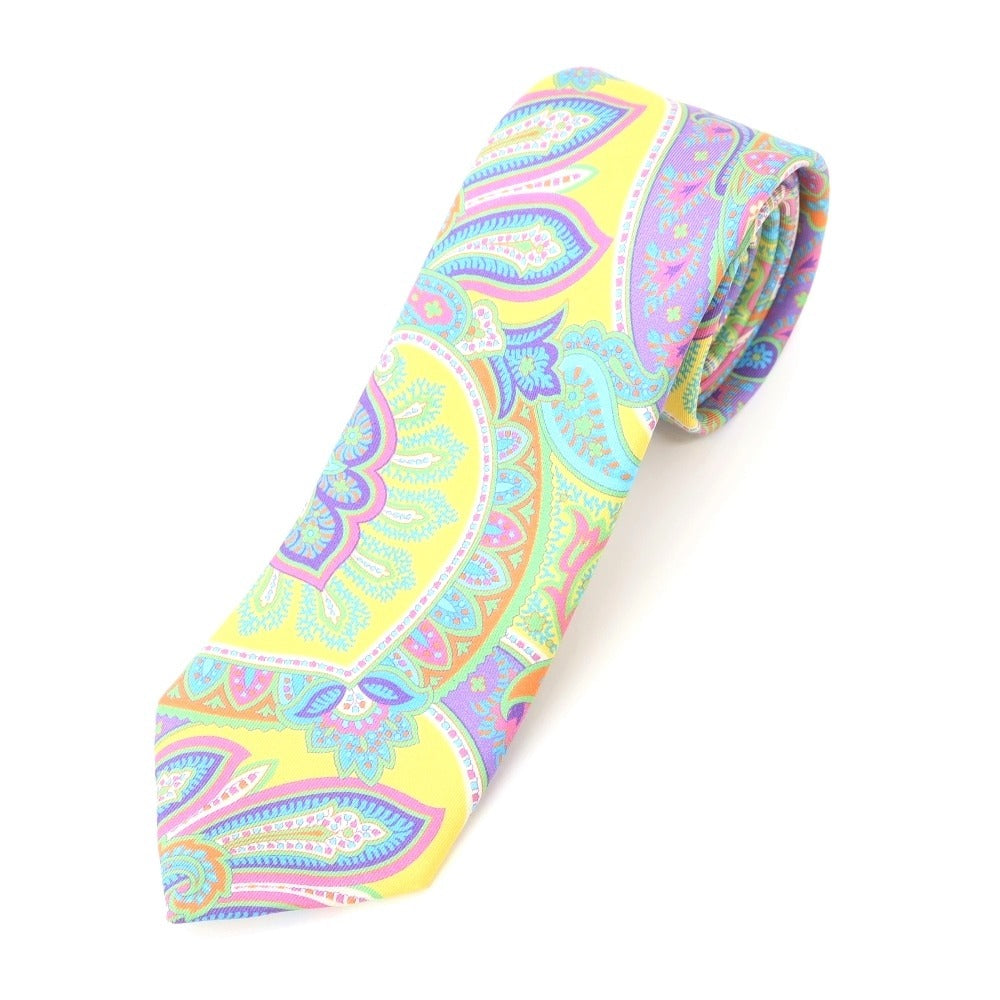 [Used] Seaward &amp;amp; Stearn Paisley Print Tri-Fold Silk Tie Multicolor [MLT] [S/S/A/W] [Condition Rank B] ​​[Men&