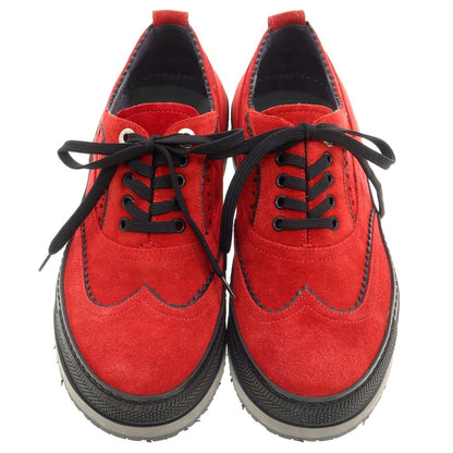 [Used] CESARE PACIOTTI 4US Suede Blind Brogue Sneakers Red x Black [Size 5] [RED] [S/S/A/W] [Condition Rank A] [Men&