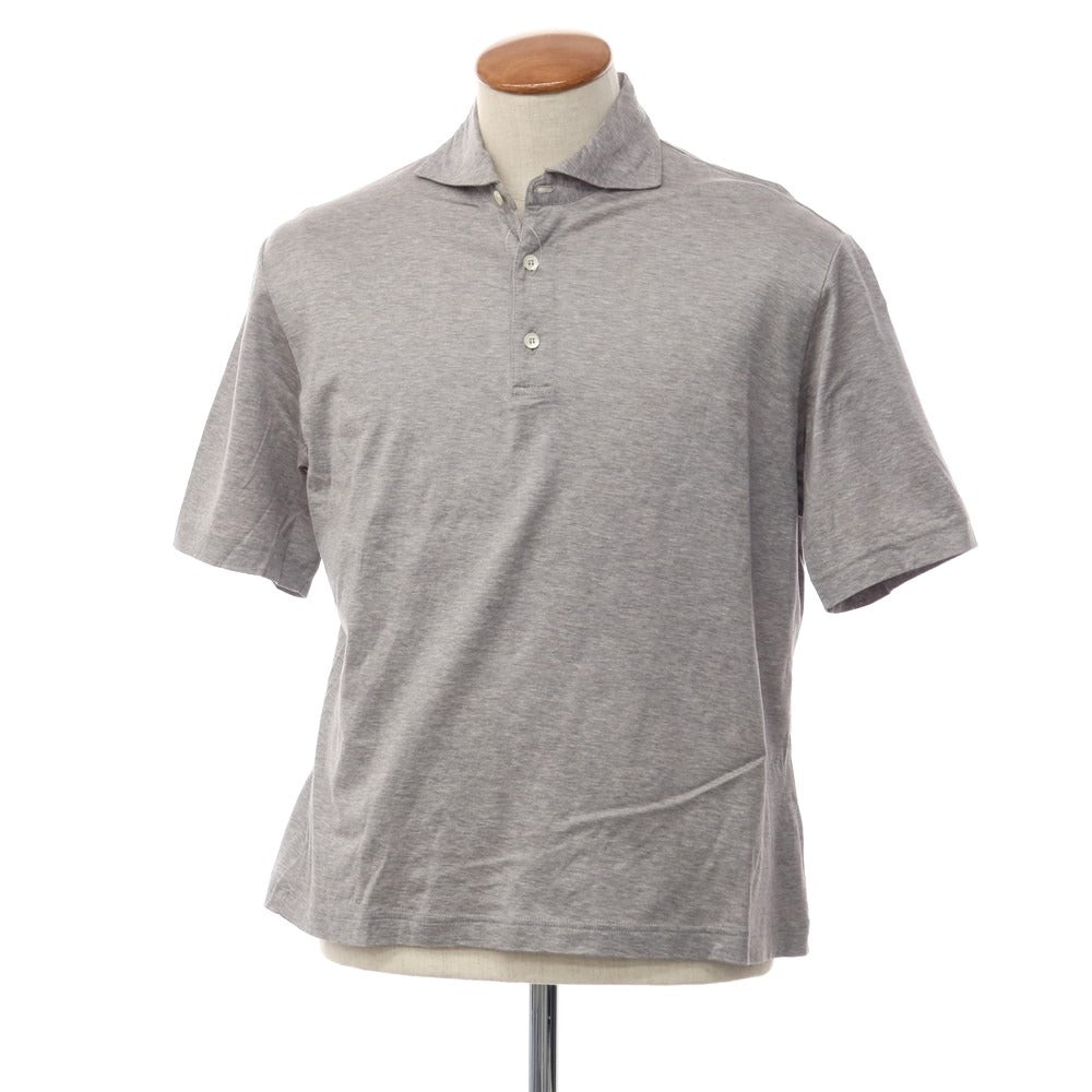 [Used] Drumohr Cotton Short Sleeve Polo Shirt Grey [Size M] [GRY] [S/S] [Condition Rank C] [Men&