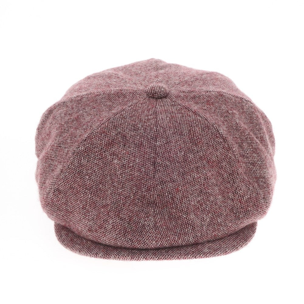 [Used] [Unused] LACOSTE Wool Polyester Hunting Cap Wine Red x White [Size 58cm] [RED] [A/W] [Condition Rank S] [Men&