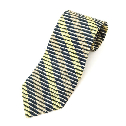 [Used] Barneys New York BARNEYS NEWYORK Striped 3-fold silk tie, navy x beige [NVY] [S/S/A/W] [Condition: B] [Men&