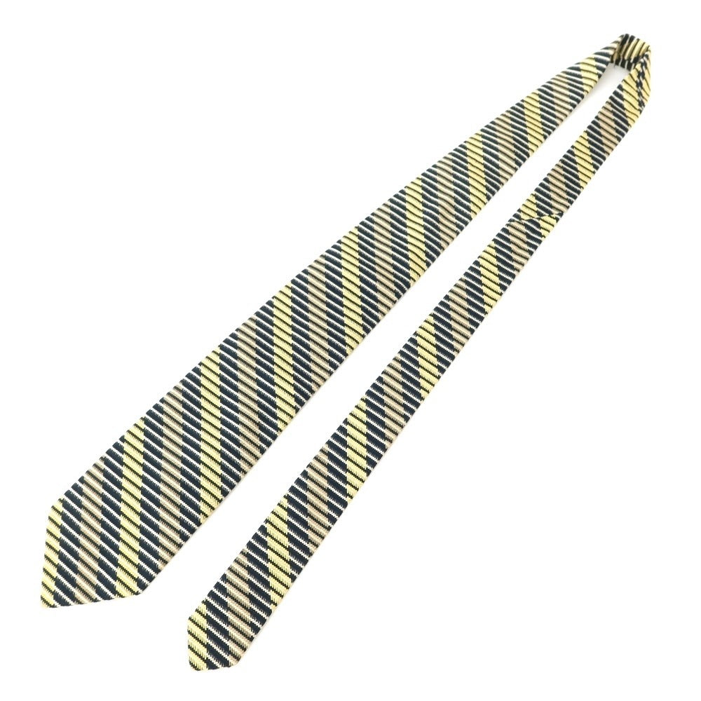 [Used] Barneys New York BARNEYS NEWYORK Striped 3-fold silk tie, navy x beige [NVY] [S/S/A/W] [Condition: B] [Men&