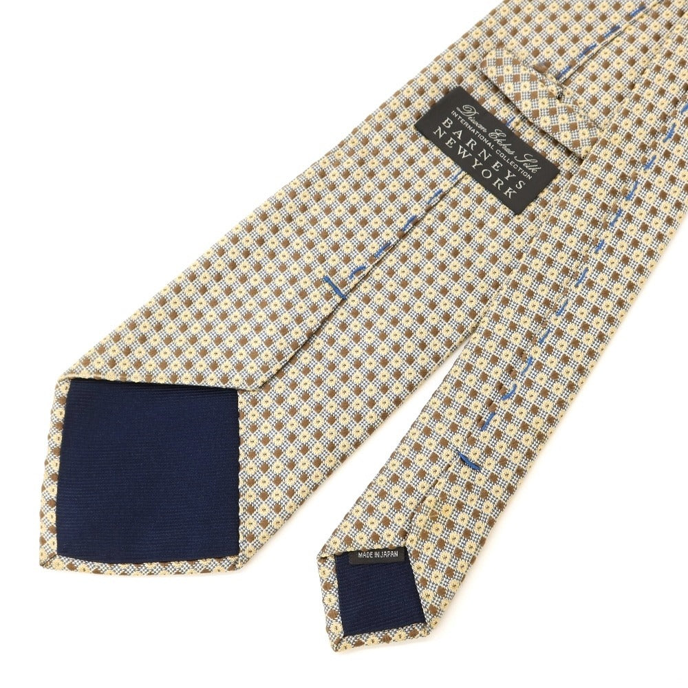 [Used] Barneys New York 3-fold silk tie, beige x ash brown [BEI] [S/S/A/W] [Condition: B] [Men&