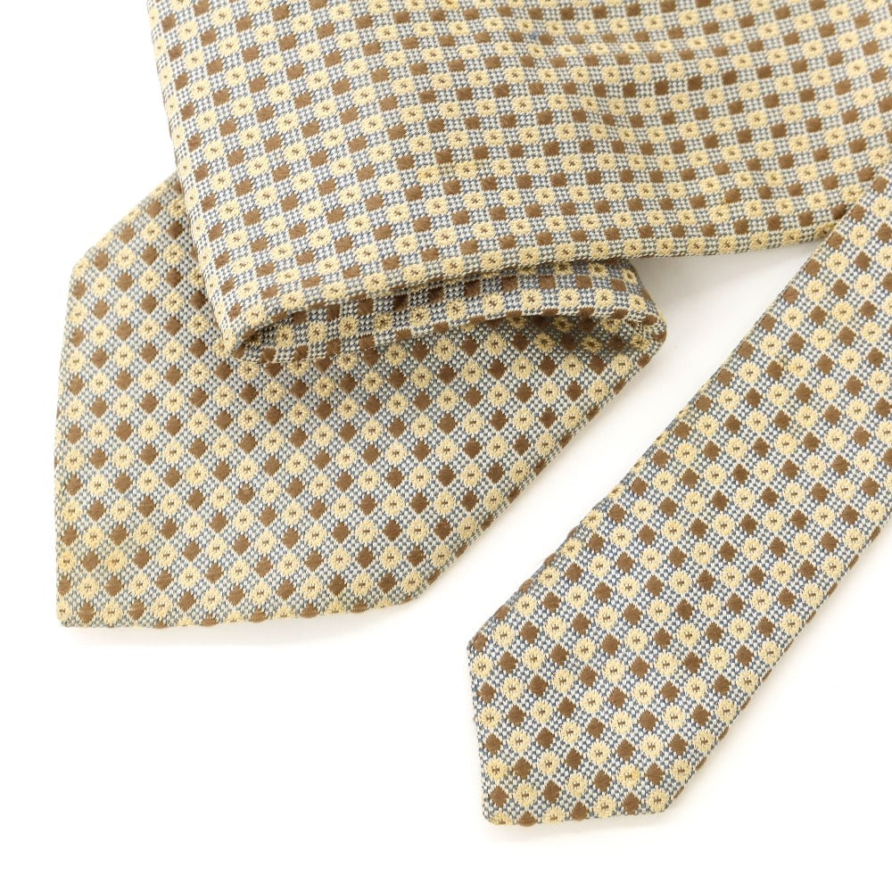 [Used] Barneys New York 3-fold silk tie, beige x ash brown [BEI] [S/S/A/W] [Condition: B] [Men&