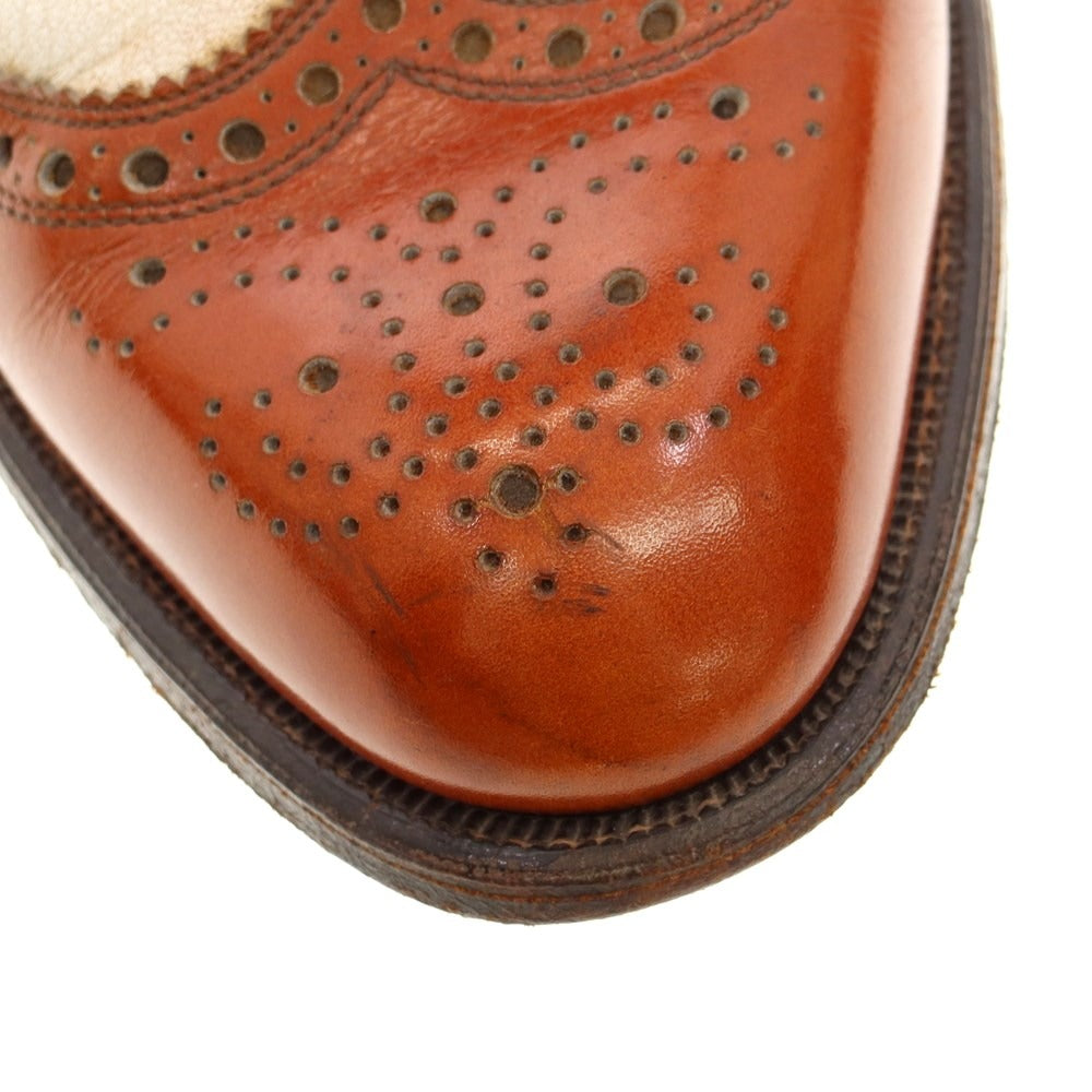 [Used] Allen Edmonds Combi Wingtip Dress Shoes Brown x White [Size 10] [BRW] [S/S/A/W] [Condition Rank C] [Men&
