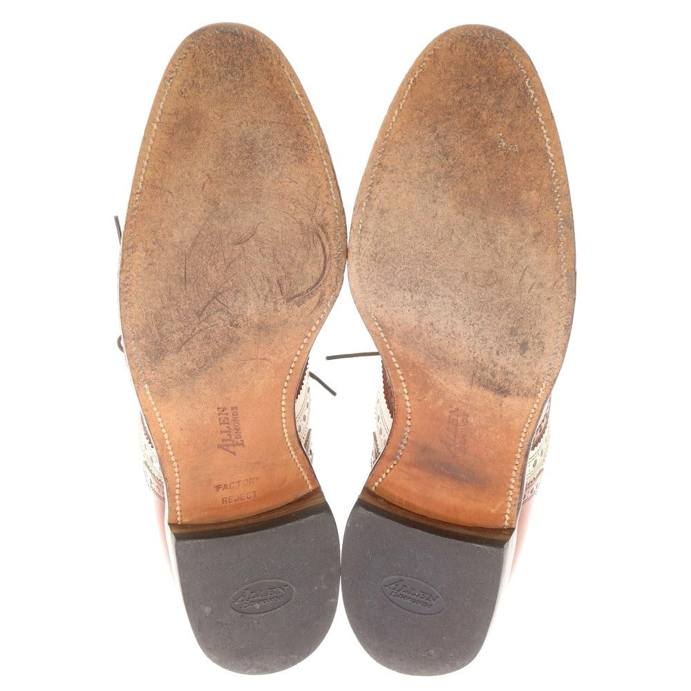 [Used] Allen Edmonds Combi Wingtip Dress Shoes Brown x White [Size 10] [BRW] [S/S/A/W] [Condition Rank C] [Men&
