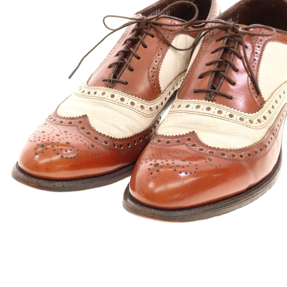 [Used] Allen Edmonds Combi Wingtip Dress Shoes Brown x White [Size 10] [BRW] [S/S/A/W] [Condition Rank C] [Men&