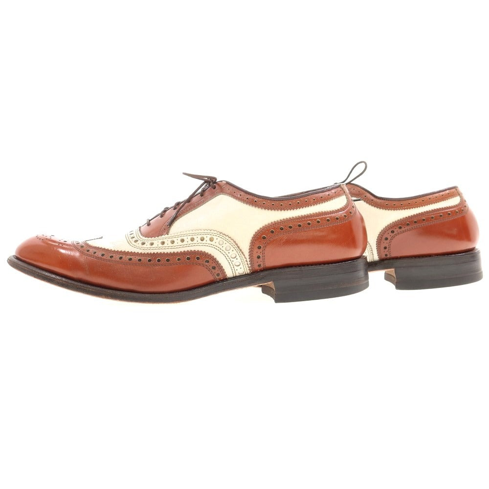 [Used] Allen Edmonds Combi Wingtip Dress Shoes Brown x White [Size 10] [BRW] [S/S/A/W] [Condition Rank C] [Men&