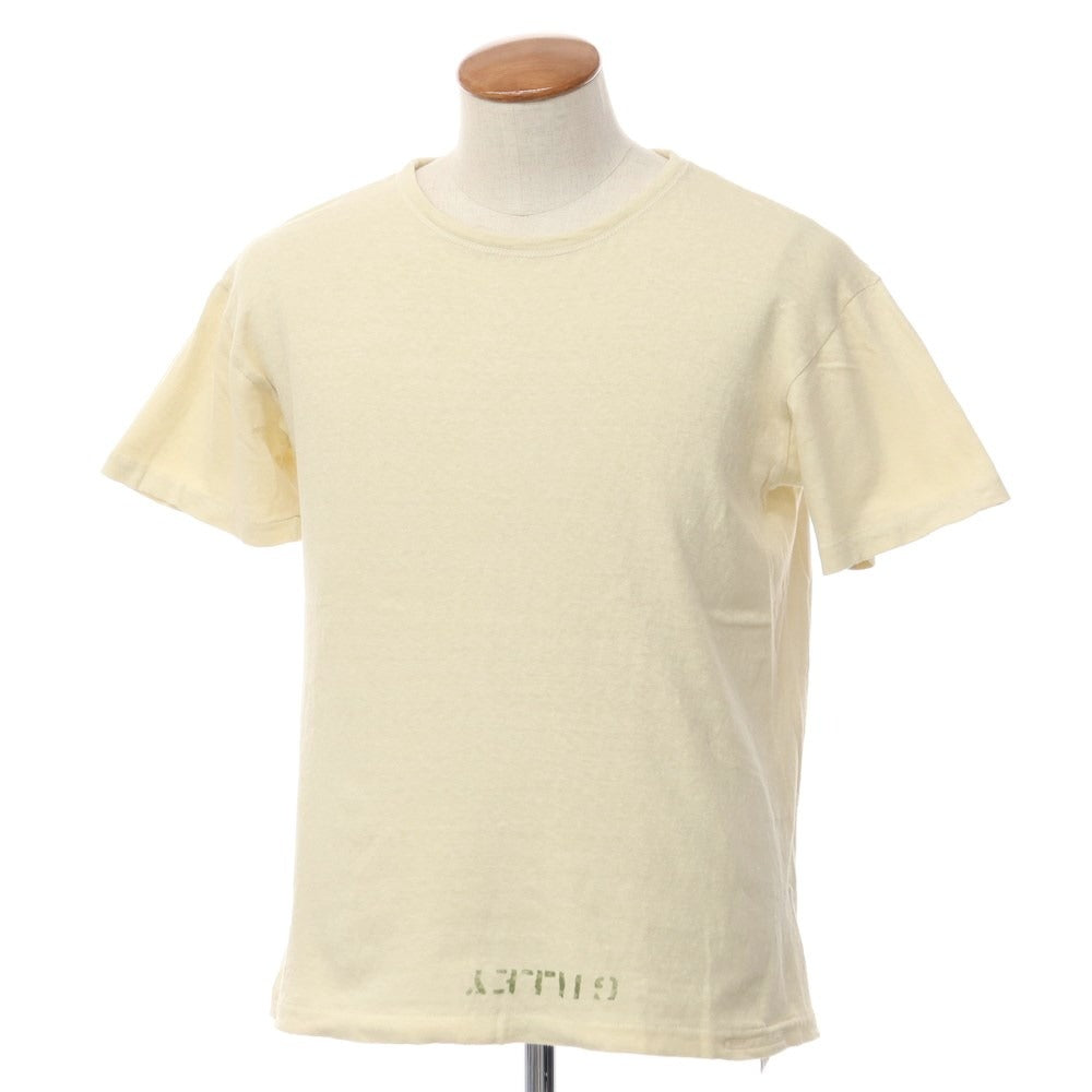 【中古】ウエアハウス ウェアハウス WAREHOUSE コットン 半袖 クルーネック Ｔシャツ クリームベージュ【サイズ38】【BEI】【S/S】【状態ランクC】【メンズ】【769169】