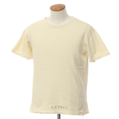 【中古】ウエアハウス ウェアハウス WAREHOUSE コットン 半袖 クルーネック Ｔシャツ クリームベージュ【サイズ38】【BEI】【S/S】【状態ランクC】【メンズ】【769169】