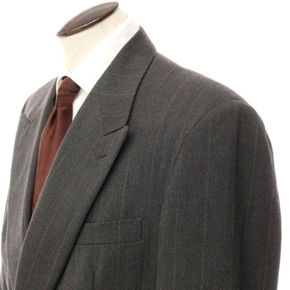 [Used] Giorgio Armani GIORGIO ARMANI Wool Striped Double Breasted Suit Gray [Size 50] [GRY] [A/W] [Condition Rank B] ​​[Men&