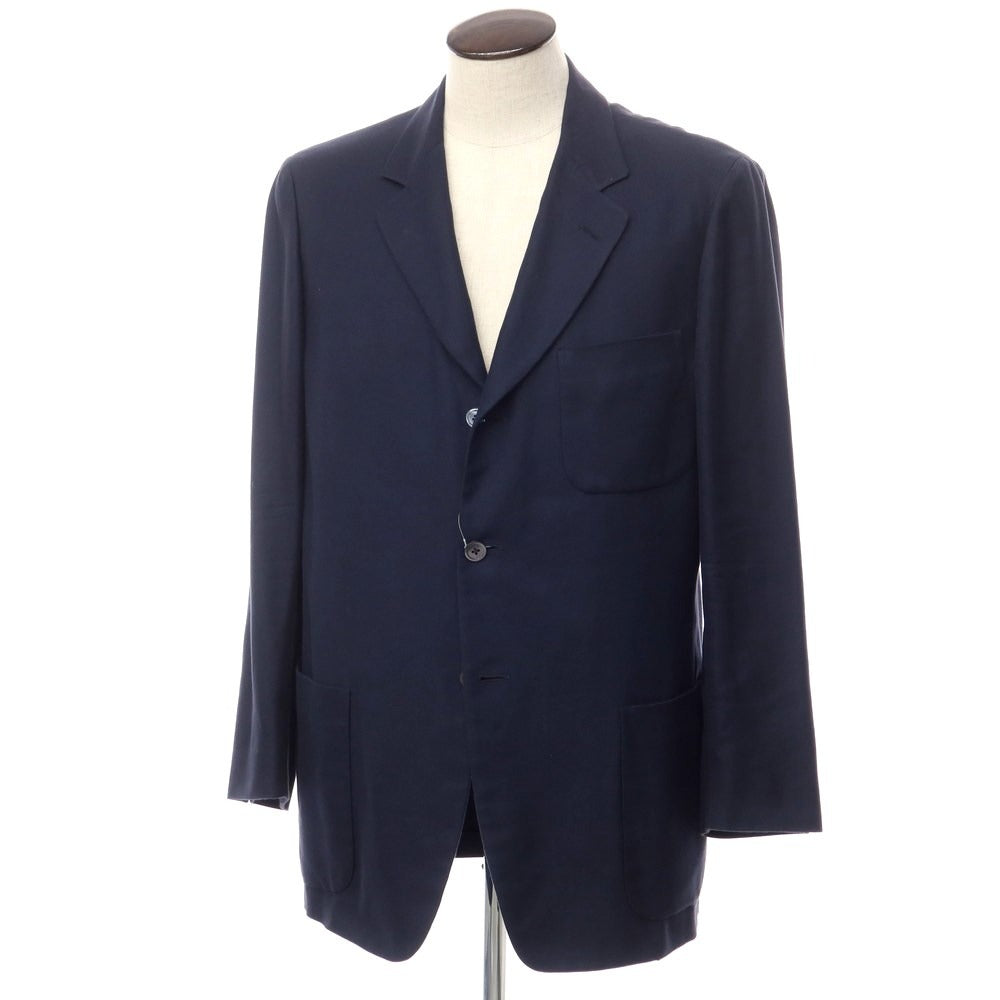 [Used] Ermenegildo Zegna soft cotton 3B tailored jacket navy [size 52] [NVY] [S/S] [Condition rank C] [Men&