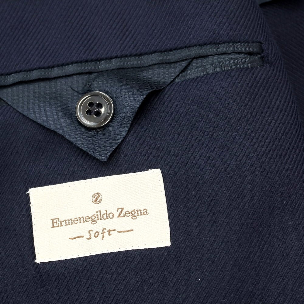 [Used] Ermenegildo Zegna soft cotton 3B tailored jacket navy [size 52] [NVY] [S/S] [Condition rank C] [Men&