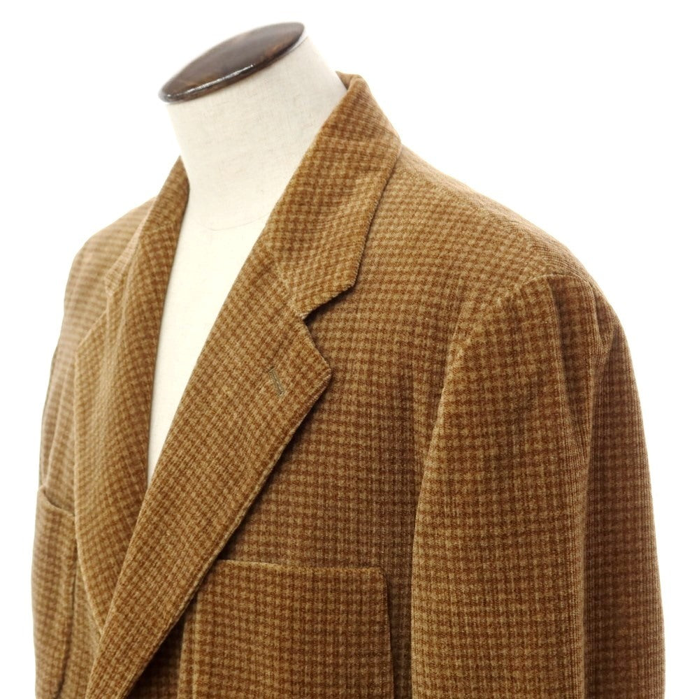 [Used] Giorgio Armani GIORGIO ARMANI Corduroy Check Jacket Brown x Beige [Size 50] [BRW] [A/W] [Condition Rank C] [Men&
