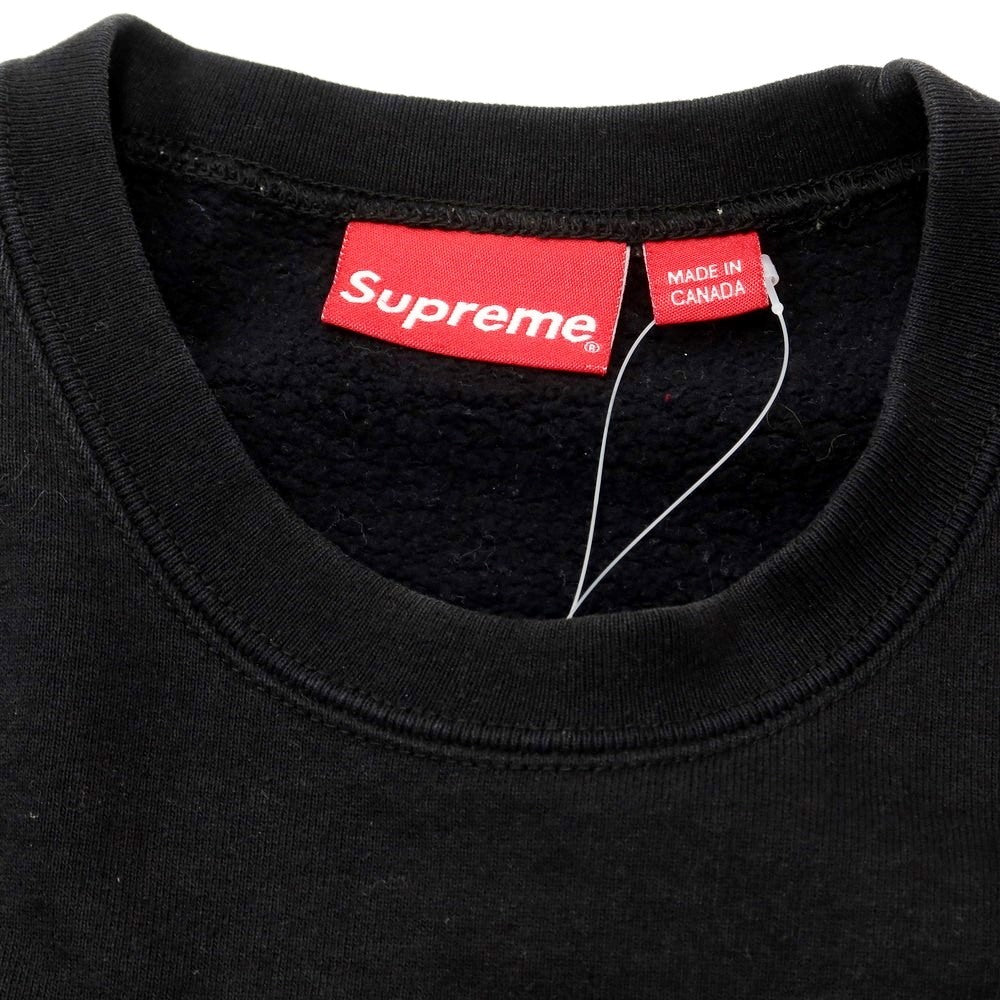 [Used] Supreme 2022 Fall/Winter Small Box Crewneck Crewneck Sweatshirt Black [Size M] [BLK] [A/W] [Condition Rank B] ​​[Men&