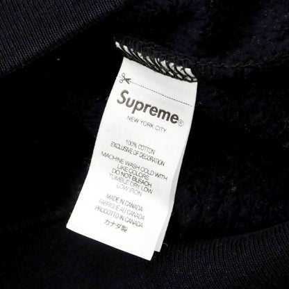 [Used] Supreme 2022 Fall/Winter Small Box Crewneck Crewneck Sweatshirt Black [Size M] [BLK] [A/W] [Condition Rank B] ​​[Men&