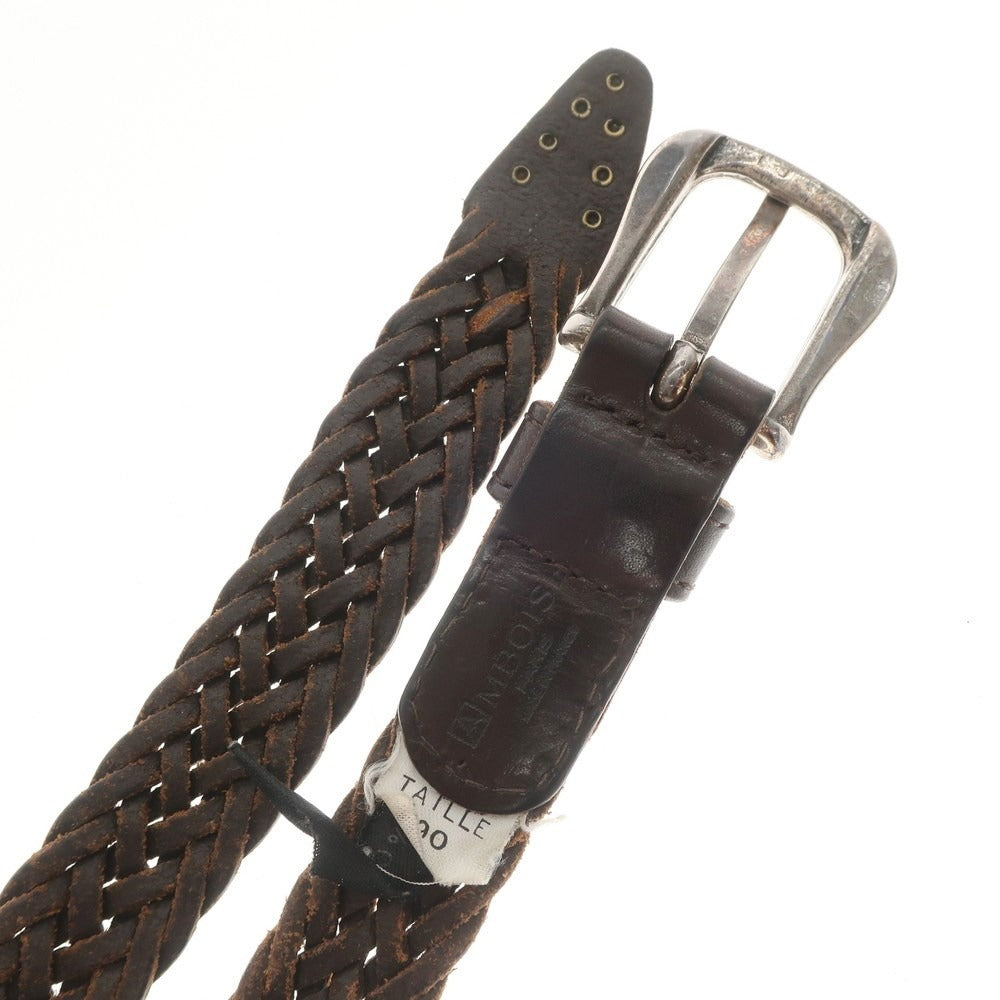 [Used] AMBOISE Leather Mesh Belt Brown [Size 90] [BRW] [S/S/A/W] [Condition Rank C] [Men&