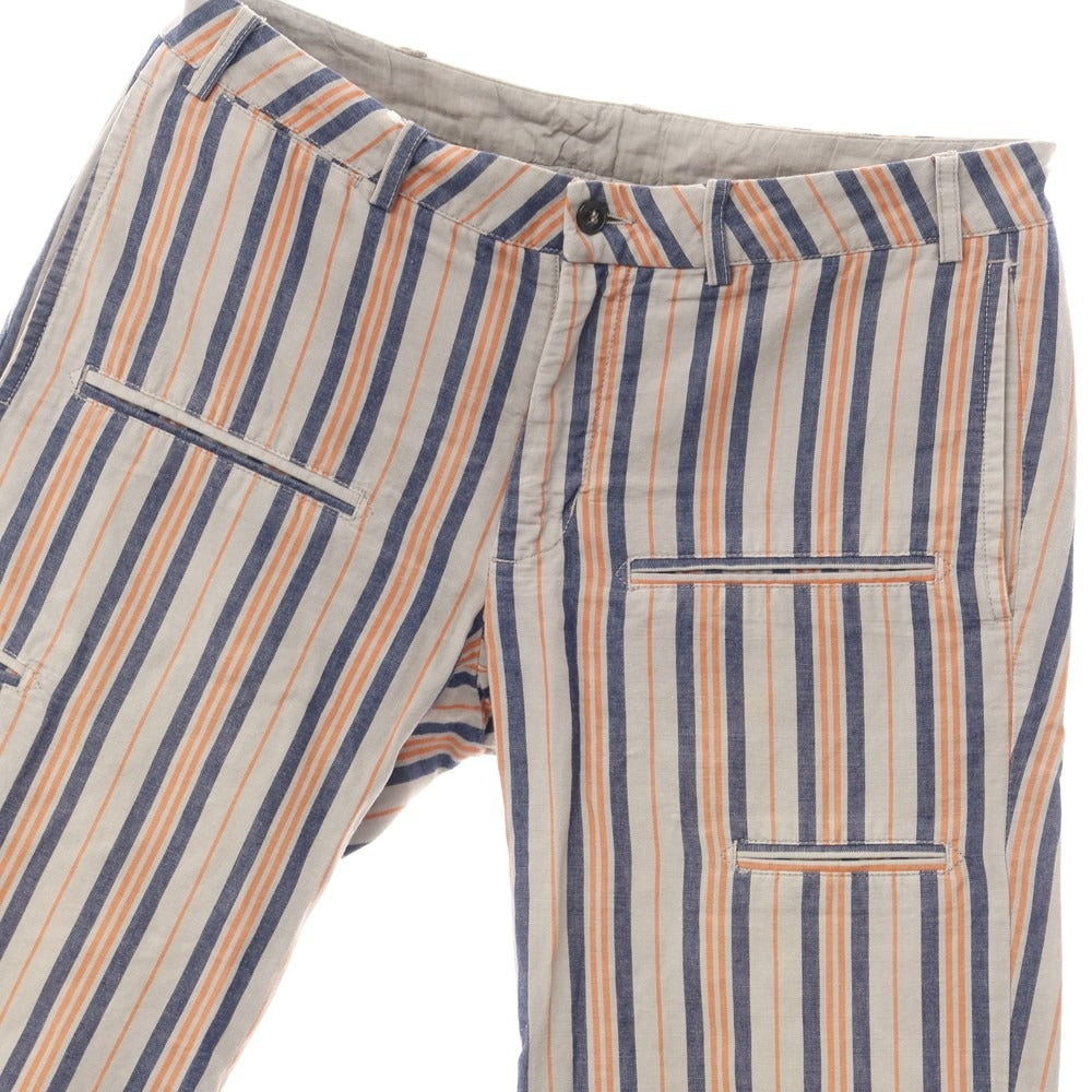 [Used] GOLD CASE Cotton Striped Shorts Gray x Navy [Size 46] [GRY] [S/S] [Condition Rank C] [Men&