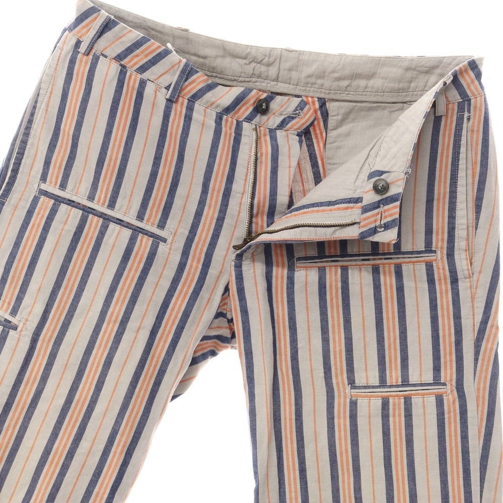 [Used] GOLD CASE Cotton Striped Shorts Gray x Navy [Size 46] [GRY] [S/S] [Condition Rank C] [Men&