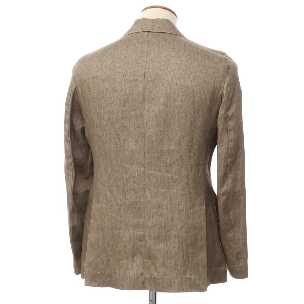 [Used] BARBA Linen 2B Casual Jacket Brown Beige [Size 46] [BEI] [S/S] [Condition Rank B] ​​[Men&