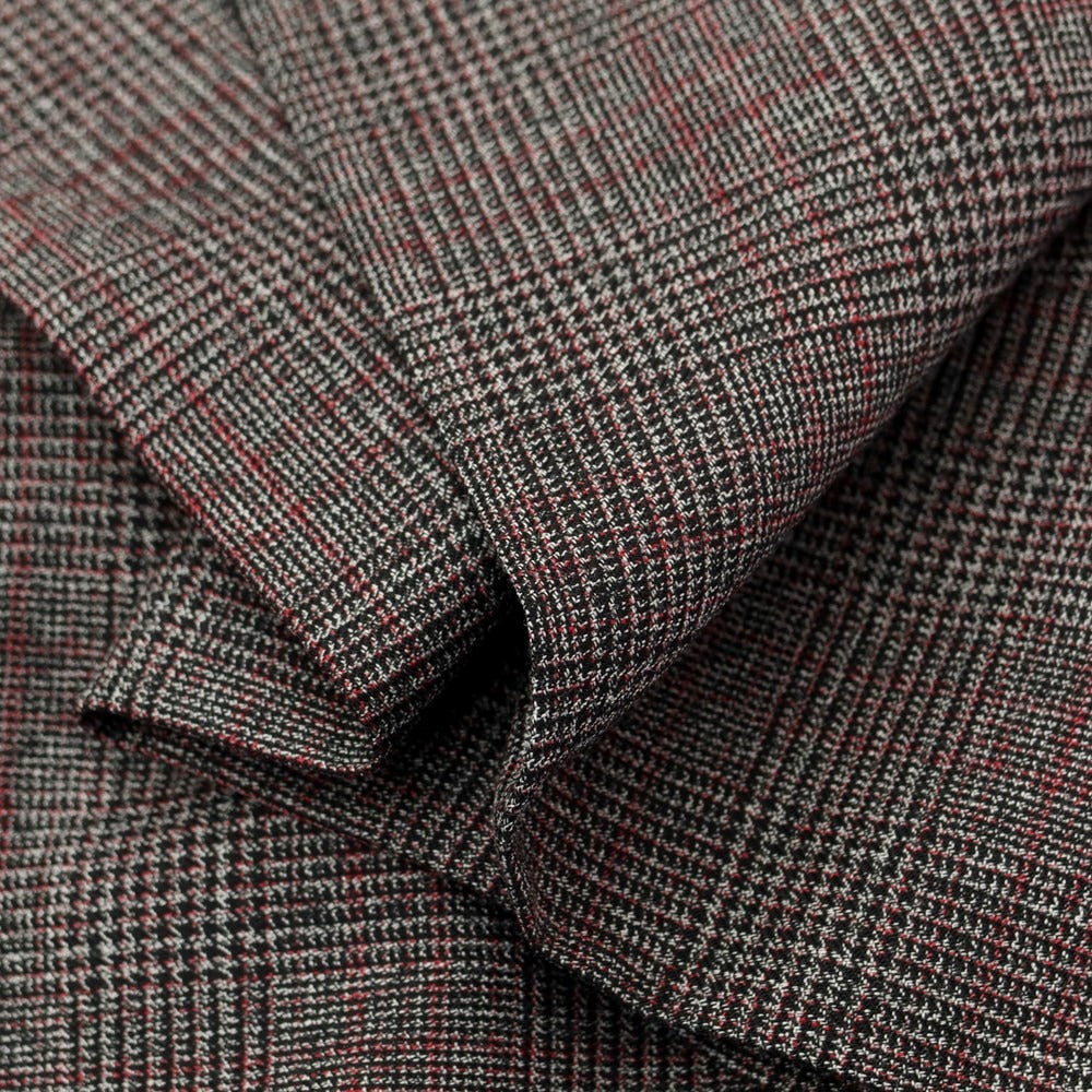 [Used] PT TORINO Wool Check Dress Slacks Pants Gray x Red [Size 48] [GRY] [A/W] [Condition Rank A] [Men&