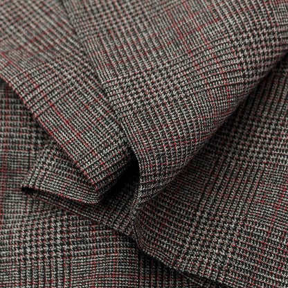 [Used] PT TORINO Wool Check Dress Slacks Pants Gray x Red [Size 48] [GRY] [A/W] [Condition Rank A] [Men&