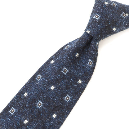 [Used] Gotairiku Komon 3-fold silk tie, navy [NVY] [S/S/A/W] [Condition: B] [Men&